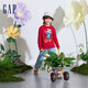 GAP男童春秋時(shí)髦洋氣柔軟牛仔褲松緊中腰錐形褲兒童裝891982