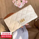 畫(huà)極（HUAJI）菱格錢(qián)包女長(cháng)款2025新款小香風(fēng)歐美時(shí)尚大容量手拿包拉鏈女士錢(qián)夾 白色