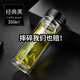 OEMG德國(guó)進(jìn)口品質(zhì)茶水分離杯玻璃杯鋼化防摔打不碎茶杯雙層高硼硅水杯 加厚款黑色ML350ml