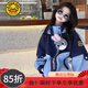 G.DUCKKIDS童裝女童沖鋒衣三合一可拆卸兒童外套秋冬季中大童兔子警察風(fēng)衣 夾棉款 140碼建議9~10歲【130-140cm】cm