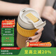 樂扣樂扣（LOCK&LOCK）咖啡杯耐熱玻璃水杯子男女學(xué)生便攜式雙飲吸管杯隨手杯500ML黃色