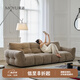 莫語(yǔ)巧克力沙發(fā)中古風(fēng)客廳布藝沙發(fā)現(xiàn)代簡(jiǎn)約三人位復(fù)古直排沙發(fā)# 巧克力沙發(fā)-大三人位【2.4米】 升級(jí)進(jìn)口MILO雪尼爾紗-防水防污