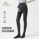 英氏（YEEHOO）孕婦打底褲高彈不勒連腳褲軟糯親膚孕婦連褲襪美腿褲襪中灰色L