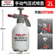 德力西電氣（DELIXI ELECTRIC）噴霧器澆花噴壺氣壓式養花澆水壺大容量家用清潔消毒超細霧噴水壺 【白色】2升氣壓噴壺