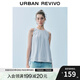 UR2025夏季新款女裝時尚氣質(zhì)肌理褶皺無袖罩衫襯衫UYB250003 天藍(lán) (偏寬松) XS