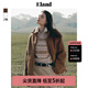 ELAND衣戀仿羊羔絨拼接絎縫棉外套女拉鏈立領(lǐng)夾克曠野美拉德 卡其色(35)Beige S 160