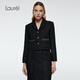 Laurèl25秋新款小香風(fēng)復(fù)古短外套女LWD363T00900 經(jīng)典黑 S