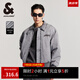 杰克·瓊斯（JACK&JONES）男裝衣服春季新款廢土風(fēng)穿搭潮流立領(lǐng)保暖棉服外套男短款加厚棉衣 深鷗灰E04 M 175