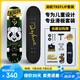 DBH兒童滑板6-12歲滑板初學(xué)者專業(yè)板中小學(xué)滑板課程必備熊貓7.5英寸