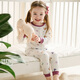 nest designs兒童睡衣套裝男女童寶寶居家服春夏長(cháng)袖長(cháng)褲套裝 【純棉款】好夢(mèng)熊 90 (建議身高80-92cm)