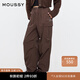 moussy 女裝新品高街機能運動(dòng)風(fēng)工裝褲休閑褲女028HSA30-0691 060棕色 S