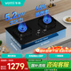 華帝（VATTI）天然氣灶  嵌入式臺式兩用灶具家用雙眼灶 鋼化玻璃 JZT-ZJ310S 