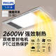 飛利浦（PHILIPS）浴霸暖風(fēng)照明排氣一體300x600替代燈暖集成吊頂衛(wèi)生間浴室暖風(fēng)機(jī) 【S01性?xún)r(jià)比】2600W雙核浴霸