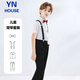衣諾坊兒童六一演出服男生校服班服禮服背帶褲套裝 短袖長(zhǎng)褲 160碼