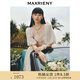 MAXRIENY精致復(fù)古宮廷感連衣裙浪漫仙美小白裙浪漫訂婚網(wǎng)紗裙 米白A21 L