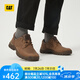 CAT卡特休閑皮鞋工裝鞋男鞋25秋新品防滑耐磨通勤鞋P726061O3AMC36 棕色 41