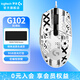 羅技（G）G102游戲鼠標有線機械RGB流光燈效小手輕量化電競游戲鼠標 宏編程吃雞英雄聯(lián)盟送男友 G102二代白色-送白印花集防滑貼