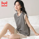 貓人【七夕情人節(jié)禮物】帶胸墊女睡衣夏無袖背心家居服套裝可外穿薄款