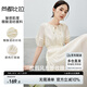 尚都比拉醋酸連衣裙女2024年夏季新款度假風(fēng)氣質(zhì)顯瘦中長(zhǎng)裙 奶白色 XL 