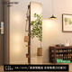 Mamorino德國(guó)品牌實(shí)木衣帽架全身鏡穿衣鏡掛衣架落地家用臥室可旋轉(zhuǎn)移動(dòng) 實(shí)木雙層【可旋轉(zhuǎn)】胡桃色 【免費(fèi)上門安裝】