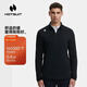 HOTSUIT后秀男運動(dòng)長(cháng)袖上衣秋冬百搭舒適防寒保暖加絨格粒絨T恤內搭