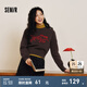 森馬毛衣女短款蝴蝶結(jié)少女感2025新款春季甜美圓領(lǐng)正肩套頭衫顯瘦 咖色調(diào)00355 L 165/88A