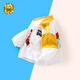 WALNUT DUCK核桃小鴨2025夏季兒童新款休閑時(shí)尚百搭男女童透氣舒適防曬衣 黃色 110