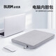 必優(yōu)美 筆記本電腦內膽包 加絨減震內襯收納包 蘋(píng)果華為聯(lián)想小米筆記本電腦保護套 灰色13.3英寸