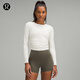 lululemon丨All It Takes 女士運(yùn)動(dòng)長(zhǎng)袖T恤*羅紋 Nulu? LW3GK5S 骨白 M /8