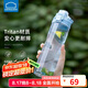 樂(lè)扣樂(lè)扣（LOCK&LOCK）人魚(yú)線塑料運(yùn)動(dòng)水杯夏天便攜水壺帶刻度提手男女水杯子700ML藍(lán)色