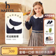 哈吉斯（HAZZYS）品牌童裝女童連衣裙秋新款中大童簡(jiǎn)約復(fù)古娃娃領(lǐng)活力長(zhǎng)袖裙 藏藍(lán) 145