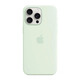 Perciron適用于iPhone15promax純液態(tài)硅膠磁吸充電手機殼華強北動(dòng)畫(huà)MagSafe蘋(píng)果15pro/14防摔全包13保護套 【淡薄荷色】磁吸充電+白色彈窗動(dòng)畫(huà) iPhone15