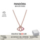 潘多拉（PANDORA）粉色扇子鎖骨鏈女氣質(zhì)簡(jiǎn)約精致生日禮物送女友