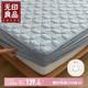 無(wú)印良品A類夾棉全棉床笠單件 1.8x2米床罩床墊遮蓋物全包床笠 藍(lán)