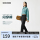 斯凱奇（Skechers）閃穿褲夏季女士休閑褲修身顯瘦運(yùn)動褲吸濕速干九分褲長褲P225W293