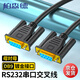 柏森德 DB9串口線 3米 RS232母對(duì)母交叉延長(zhǎng)線 DB九針連接線 BSD-CK-JMM30