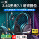 西伯利亞（XIBERIA）K02BS PRO藍(lán)牙游戲耳機(jī)頭戴式無(wú)線 電腦電競(jìng)吃雞耳麥 2.4G四模163h超長(zhǎng)續(xù)航 K02SPRO黑灰【支持驅(qū)動(dòng)】7.1音效