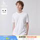 哈吉斯（HAZZYS）男裝 夏季款休閑通勤舒適短袖T恤男ASTZE0BBX51 米黃色OW L (175/96A 48)