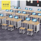 學校機房電腦桌培訓班電腦臺式桌中小學生教室微機房雙人學生桌椅 右機箱一米六 可以定制咨詢客服