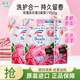 花王（KAO）進(jìn)口洗衣液袋裝玫瑰香補充裝去污去漬護色柔順留香組合 650g*3袋 650g*3袋