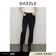 DAZZLE地素 牛仔褲2024秋季新款女裝黑色摩登復(fù)古水洗褲子 黑色 25/XS