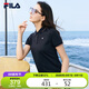 FILA斐樂(lè)官方領(lǐng)航POLO短袖T恤女2025夏涼感透氣商務(wù)休閑針織POLO衫