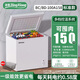 冰熊小冰柜家用小型冷凍保鮮迷你冷藏商用臥式冷柜單用儲母乳柜節(jié)能省電 100升 白【一級節(jié)能 全國聯(lián)?！繕?biāo)準(zhǔn)款 100L