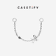 CASETIFY【全新上市】掛鏈鑰匙圈 銀白珍珠/金屬蝴蝶結 適用于部分手機殼 手機飾品/掛鏈掛件/手機配件 金屬蝴蝶結