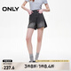 ONLY2025春季新款復(fù)古水洗高腰撞色A字短褲牛仔褲女|125143009 J09深牛仔灰色 M