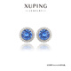 XUPING旭平首飾S時尚百搭通勤一款多帶耳飾送禮飾品 寶藍(lán)色