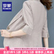 羅蒙（ROMON）小個子西裝短外套女士2025早春季新款感夏季休閑西服上衣洋氣顯瘦 卡其色 XL 113-125斤