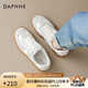 達(dá)芙妮厚底德訓(xùn)鞋女2025春季新款小白鞋女運(yùn)動(dòng)鞋休閑時(shí)尚百搭板鞋女