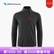 KLATTERMUSEN攀山鼠10055胡戈男款半拉鏈套頭帽衫-Huge Zip Sweater M's 962RavenBurnt Russet烏黑紅褐 M