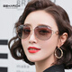 GEKARICK太陽(yáng)墨鏡女2025新款高級感優(yōu)雅大框大臉偏光街拍出行開(kāi)車(chē)太陽(yáng)眼鏡 茶金框漸進(jìn)茶片